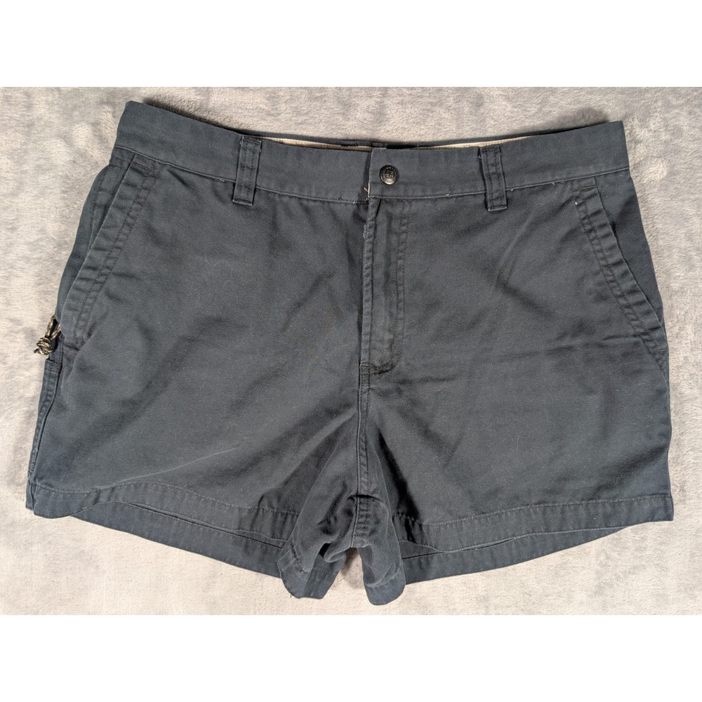 Columbia Shorts Womens 14P Black Cotton Canvas Hiking Outdoor Utility Inseam 4